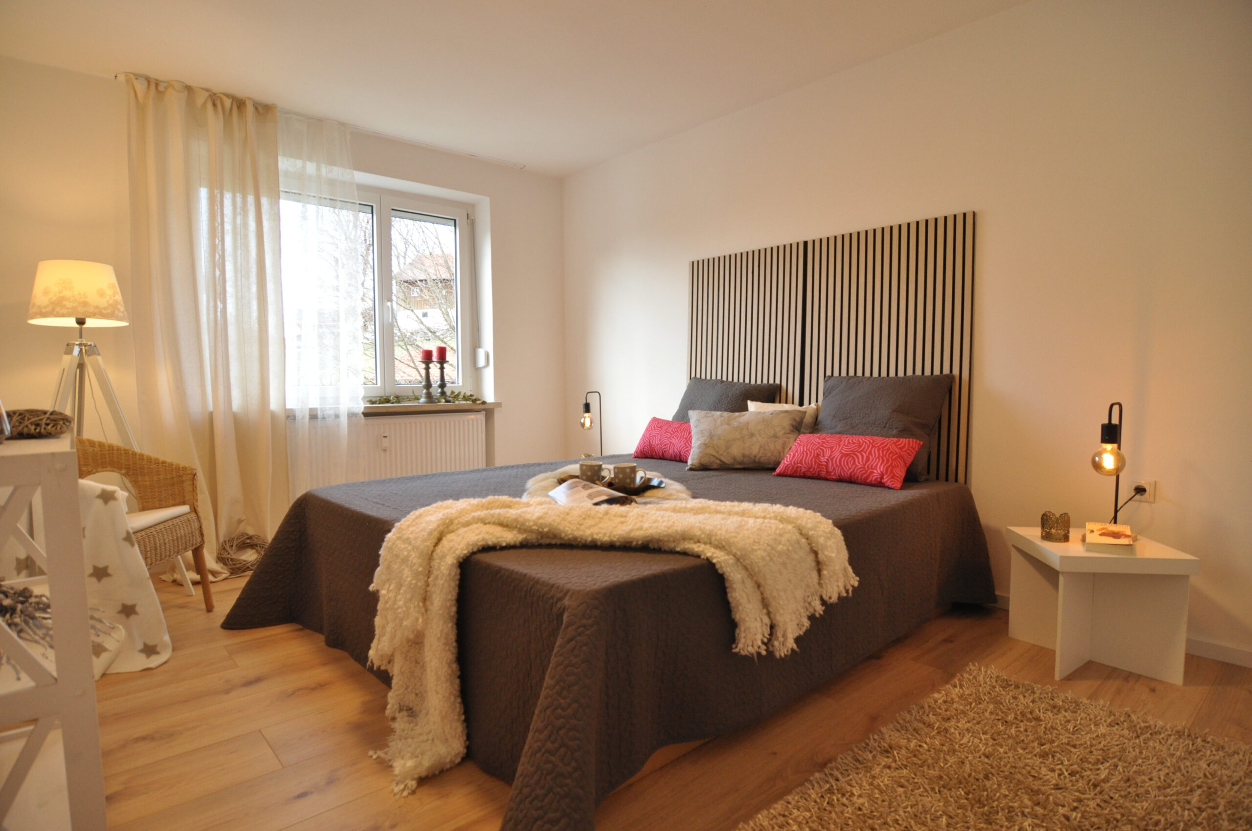 Schlafzimmer gestaged